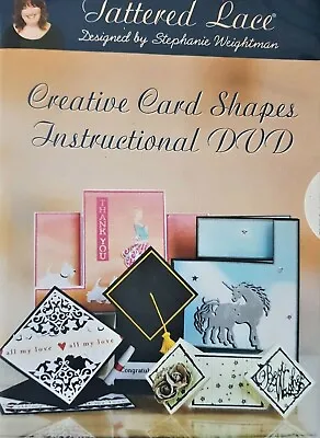 Tattered Lace  - Creative Card Shapes Instructional Dvd Rom. New • £6.50
