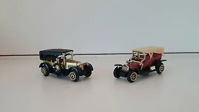 Vintage! 1907-1914 Readers Digest Set Of 2 Collectable Car Miniatures Diecast  • £12.99