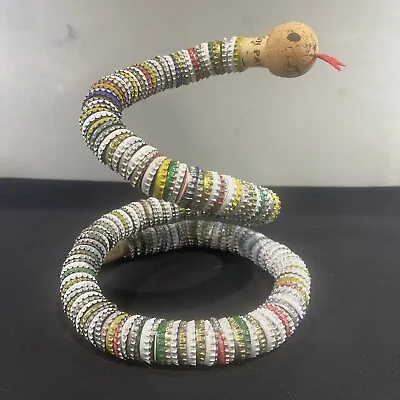 Vintage Folk Art Bottlecap Snake Animal Unique • $33.15