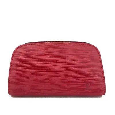£0.80 • Buy Louis Vuitton Epi Douphine Leather Cosmetics Pouch Purse/3L0581