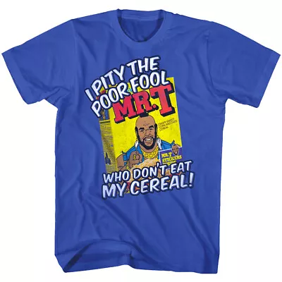 A-Team Mr T I Pity The Poor Fool Cereal Men's T Shirt BA Baracas Crispy Sweet • $25.50
