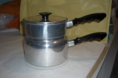£12.50 • Buy Bain Marie Saucepan Porringer Double Boiler Aluminium Pan