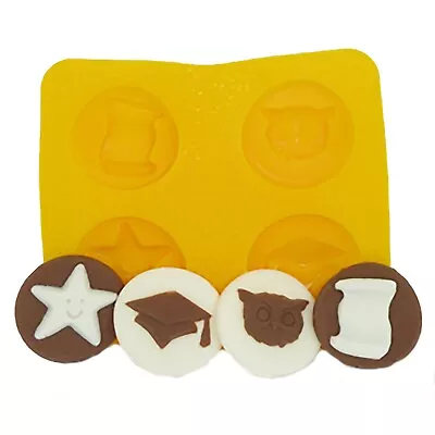 $15.99 • Buy Graduation Owl Cream Cheese Mint Candy Fondant Chocolate Soap Mold