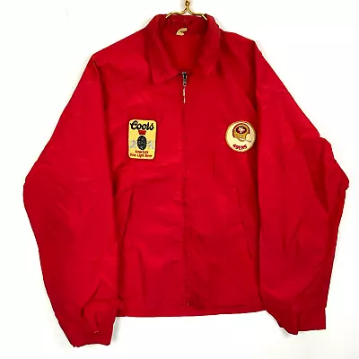 Vintag Kentucky Bred Sportswear Full Zip Windbreaker Jacket Large 60s Made Usa • $67.99