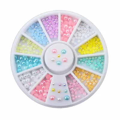 Crystal Bowknot Rhinestone Nail Art Accessories 3D DIY Jewelry Makeup Wheel Tool • $2.19