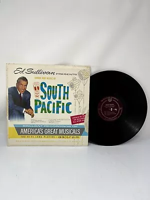 1960 Ed Sullivan Presents South Pacific Vinyl LP Record Album • $4