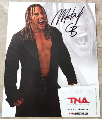 Matt Hardy Signed Autographed 8x10 TNA Wrestling PROMO 2010 P-105 - WWE AEW • $29.99
