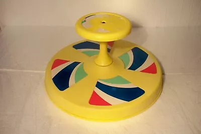 Vintage 1973 Tonka Playskool Sit N Spin Child Ride On Toy Yellow Red Blue Green • $37.95