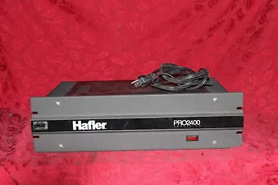 Hafler Pro2400 Professional Power Amplifier Parts Not Working Sold As Is • $100