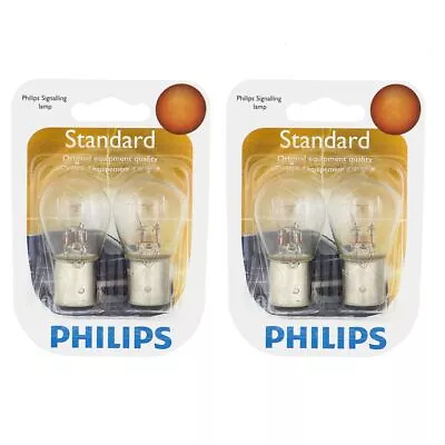 2 Pc Philips Brake Light Bulbs For Volvo 240 244 245 740 745 760 940 S40 V50 Fe • $11.19