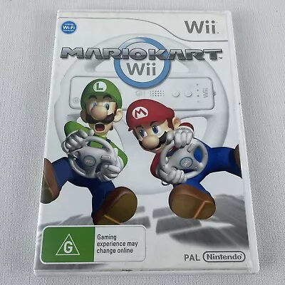 Mario Kart Wii 2008 Nintendo Game Racing Complete Manual PAL Tested Mariokart • $29.90