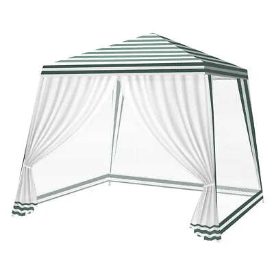 Mountview Gazebo Marquee 3x3m Mesh Side Wall Outdoor Canopy Wedding Tent Gazebos • $69.99