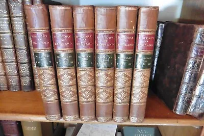 £150 • Buy Lord Macaulay History Of England 6 Vol Set 1898 In Fine Full Tree Calf Leather