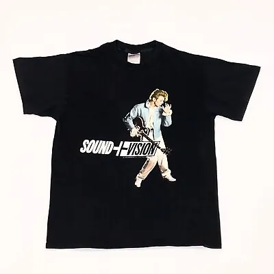 Vintage 1990 David Bowie Sound Vision Double Sided Tour Shirt - Size XL (Fits L) • $90