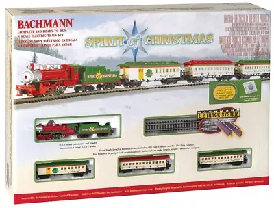 Bachmann 24017 Spirit Of Christmas N-Gauge Train Set (Goes Round Tree) • £189.49