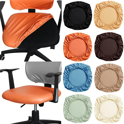 $10.99 • Buy Stretch Waterproof Computer Office Chair Seat Cover Removable Rotating Slipcover