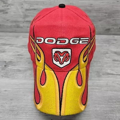 Dodge Flame Hat Cap Strapback Adjustable • $14.99