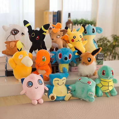 Pokemon Plush Stuffed Doll Soft Toy Kids Cute Birthday Gifts UK~ • £10.95