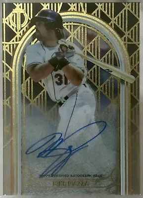 2024 TOPPS TRIBUTE Mike Piazza ICONIC PERSPECTIVES Gold On Card Auto /50 Mets SP • $7