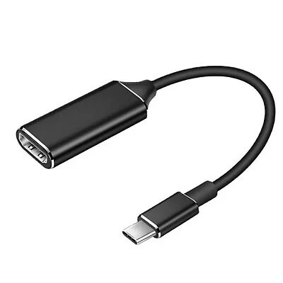 USB-C To HDMI Adapter USB 3.1 To HDMI Cable Laptop Mobile To TV HDTV Converter E • £9.71