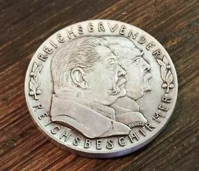 $9.99 • Buy German Karl Goetz Medallion Medal Coin Otto Von Bismarck Und Paul Von Hindenburg