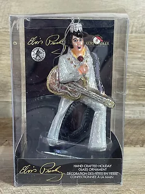 Elvis Presley Hand Crafted Glass Christmas Ornament By Kurt Adler • $10