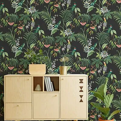 Superfresco Easy Adilah Dark Tropical Floral Wallpaper • £15.99