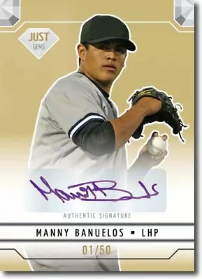 MANNY BANUELOS 2011 Just GEMS Rookie Autograph GOLD Auto RC #/50 • $16.24