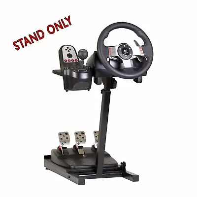 Ultimate Steering Wheel Stand (Black) For Logitech Xbox Madcatz Thrustmaster • £54.99