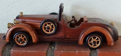 Vintage Wooden Toy Race Car 10  Long • $20