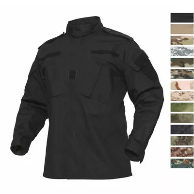 Mens Army Outdoor Soft Combat Jackets Air Military Tactical Uniform Camo Shirts • $37.04