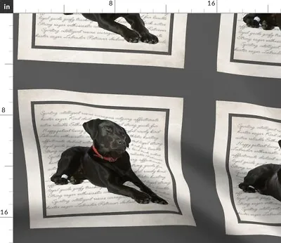 £30.42 • Buy Dog Pet Labrador Breed Black Lab Labrador Spoonflower Fabric By The Yard