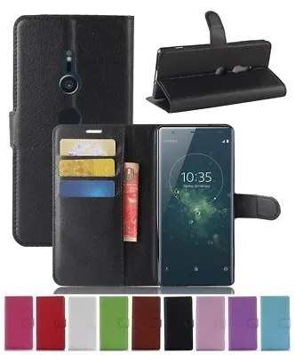 $5.89 • Buy Wallet Leather Flip Card Case Pouch Cover For Sony Xperia XZ2 Genuine AuSeller