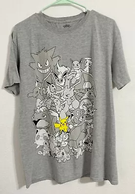 Nintendo Men Short Sleeve Pokemon Pocket Monsters Graphic Shirt Large • $12