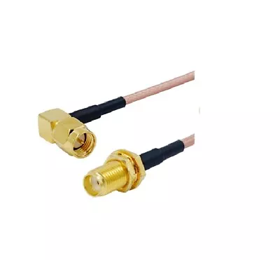 £4.45 • Buy SMA Male Right Angle To SMA Female Pigtail RG316 10cm Cable