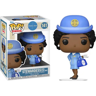 Pan Am - Stewardess With Blue Bag Pop! Vinyl Figure NEW Funko • $20.85