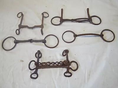 Lot Of 5 Vintage Horse Bits  Lot # 1 • $35