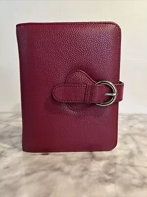 Franklin Covey CO AVA Plum Purple Binder Leather 7.5”x6” For Compact Planners • $29