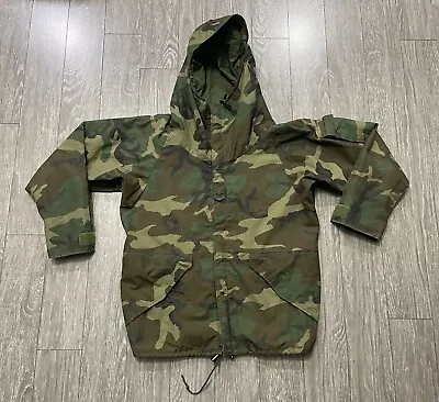 USGI Military Cold Weather Parka M  Regular Woodland Camouflage Tennier Ind • $69