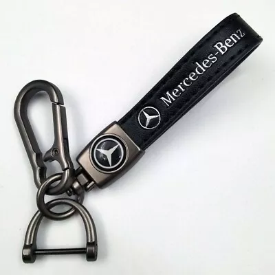 Mercedes-Benz Genuine Leather Keyring Luxury Keychain High Quality Key Ring Gift • $9.98