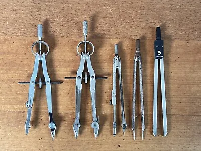 Lot X5 Vintage School Student Drawing Drafting Instrument Compass Staedtler CB14 • $20
