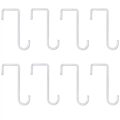 8 Pack White Vinyl Fence Hooks 2 X 6 Inch Pergola Patio Hooks Hangers For Ha... • $21.84