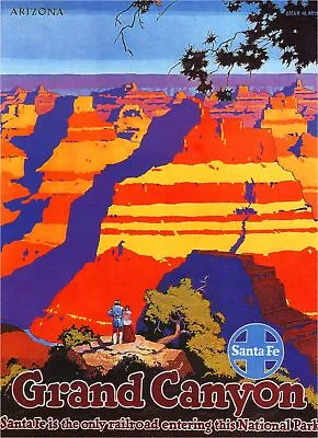 4634.Grand Canyon.Santa Fe.Arizona.mountain Range.POSTER.decor Home Office Art • $35