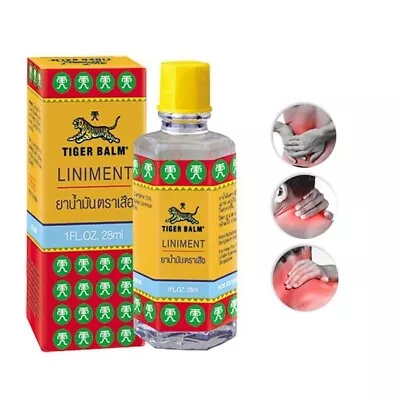 2 X Tiger Balm Liniment Oil Pain Relieving 1 Oz/ 28 Ml. • $30