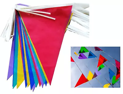 33 Feet 20 Flags Multi Colour Banner Bunting Party Event Home Garden Decoration. • £2.80