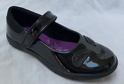 BNIB Clarks Girls Binkies Nibbles Bee Black Patent School Leather Shoes  • £16.99