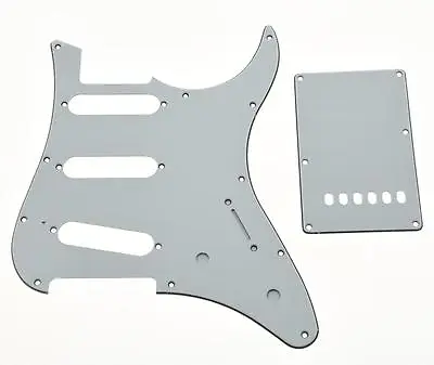 Guitar SSS Scratch Plate And Trem Cover For Yamaha PACIFICA White 3 Ply • $24.72