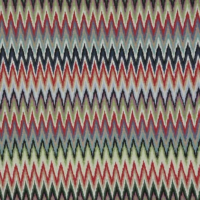 Zigzag Multi Jacquard Multi Tapestry Weave Retro Upholstery Curtain • £1.99
