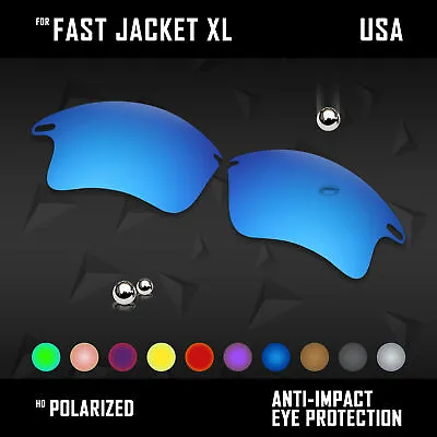 Anti Scratch Polarized Replacement Lenses For-Oakley Fast Jacket XL OO9156 Opt • $33.75