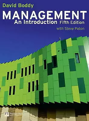 Management: An Introduction With MyLab Access Card By David Boddy (2010) • £16